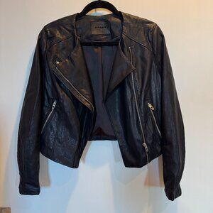 Blank NYC Faux Leather Jacket in Black Size Small